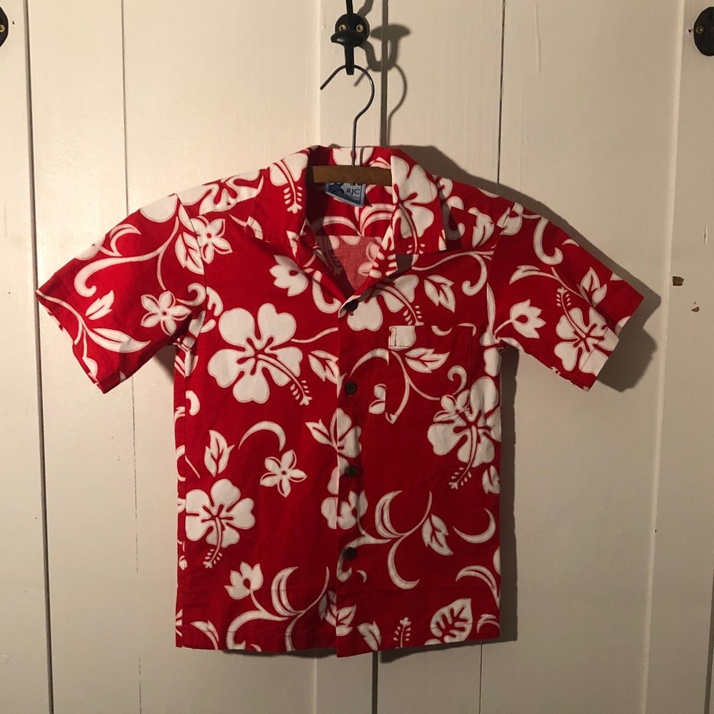 RJC made in Hawaii, USA 100% cotton Hawaiian hibiscus flowers print NWT